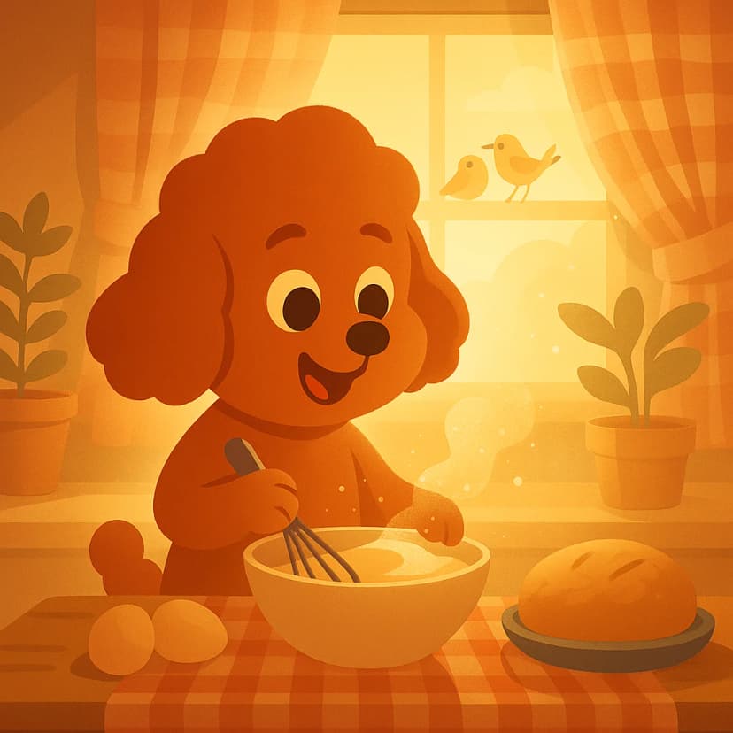 Harry baking on weekends